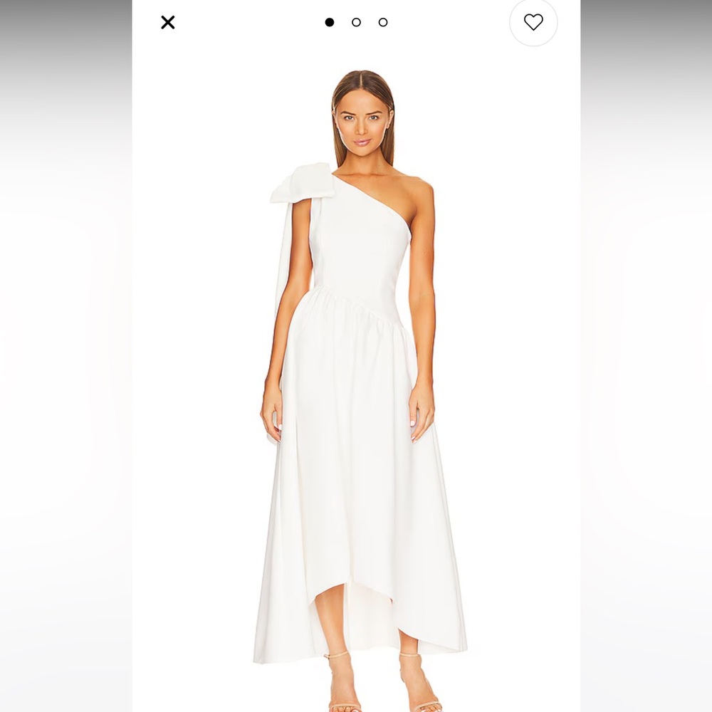 Liesel One-Shoulder White Dress from revolve NWT